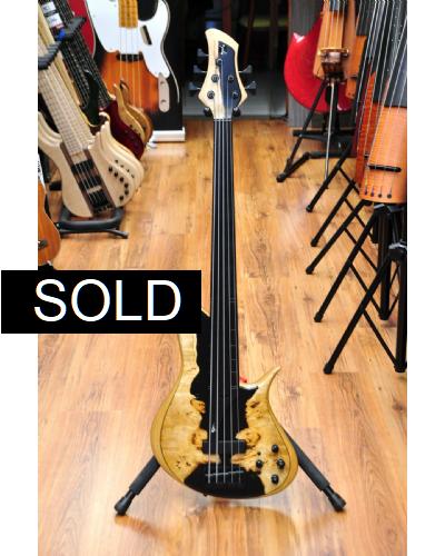 Meridian Horizon II Fretless Hybrid Poplar Burl 5 string